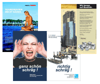 Anzeigen der Werbeagentur Hamburg: Stellenanzeigen, Fachanzeigen, Publikumsanzeigen, Farbanzeigen oder Schwarzweissanzeigen